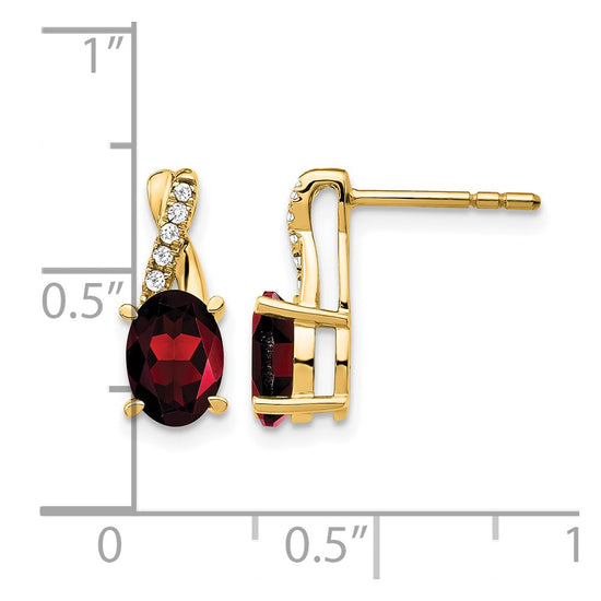 Gemstone and Diamond Earrings