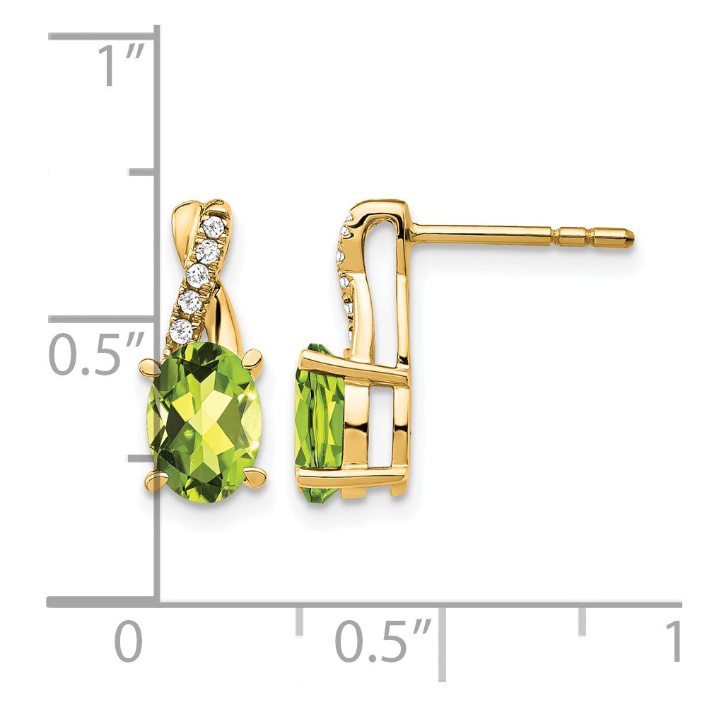 Gemstone and Diamond Earrings
