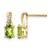 Gemstone and Diamond Earrings