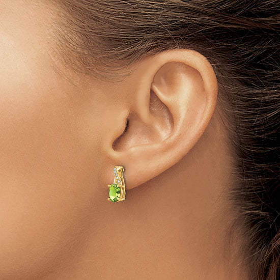 Gemstone and Diamond Earrings