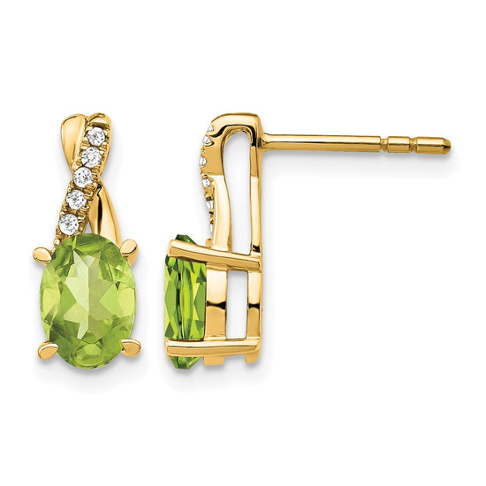Gemstone and Diamond Earrings
