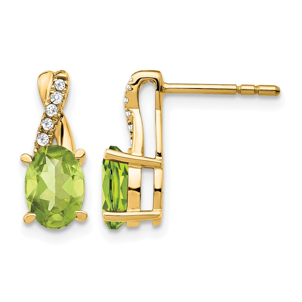 Gemstone and Diamond Earrings