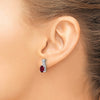 Gemstone and Diamond Earrings