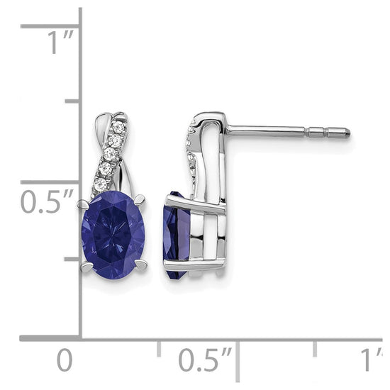 Gemstone and Diamond Earrings