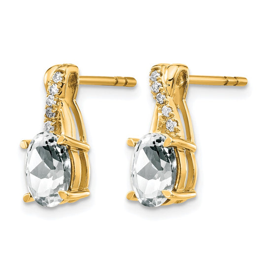 Gemstone and Diamond Earrings