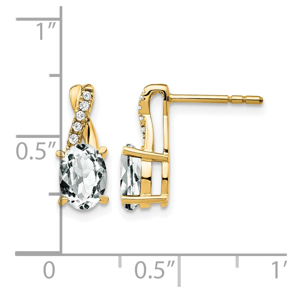 Gemstone and Diamond Earrings