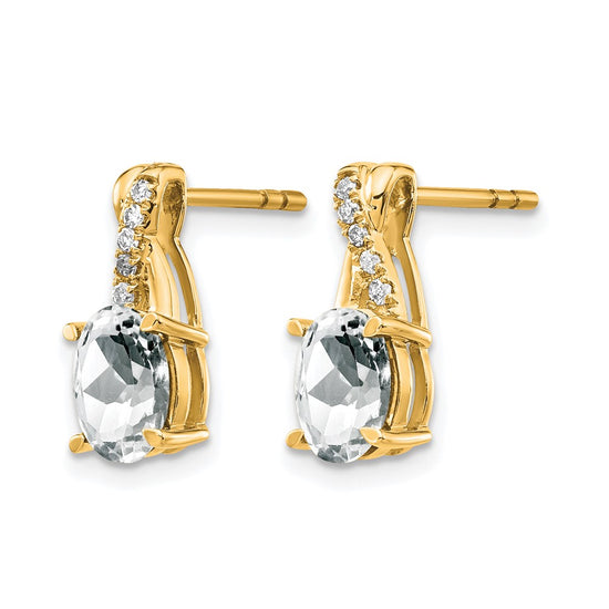 Gemstone and Diamond Earrings