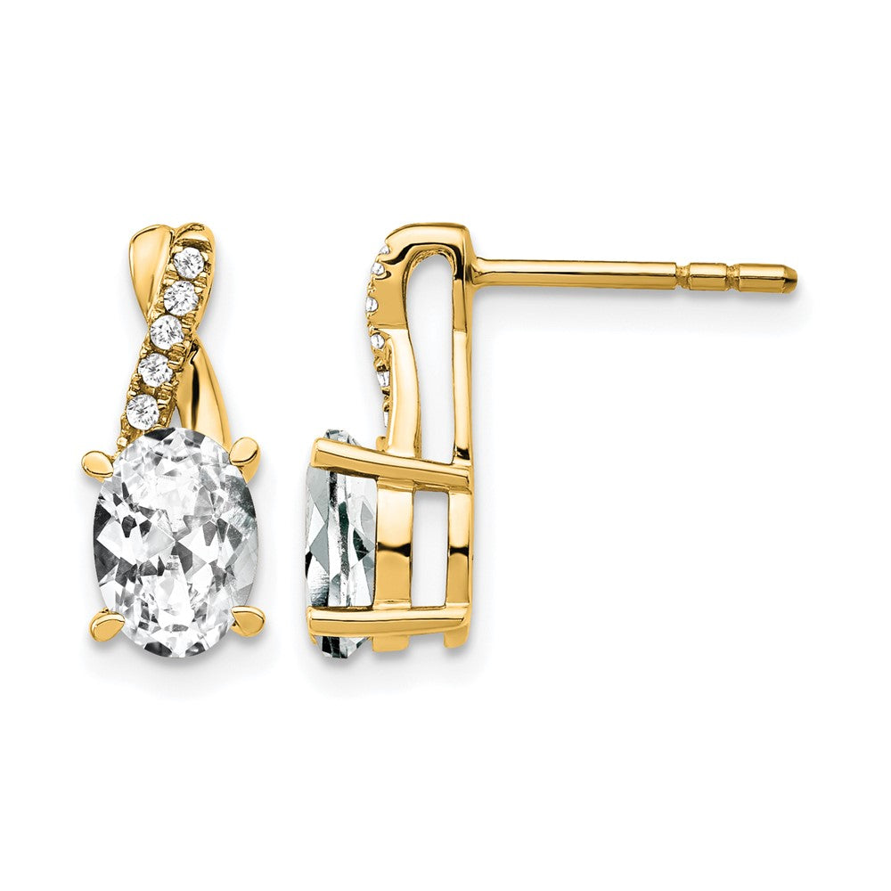 Gemstone and Diamond Earrings