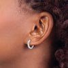 Gold Diamond Hinged Hoop Earrings