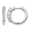 Gold Diamond Hinged Hoop Earrings