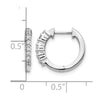 Gold Diamond Hinged Hoop Earrings