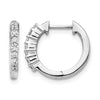 Gold Diamond Hinged Hoop Earrings