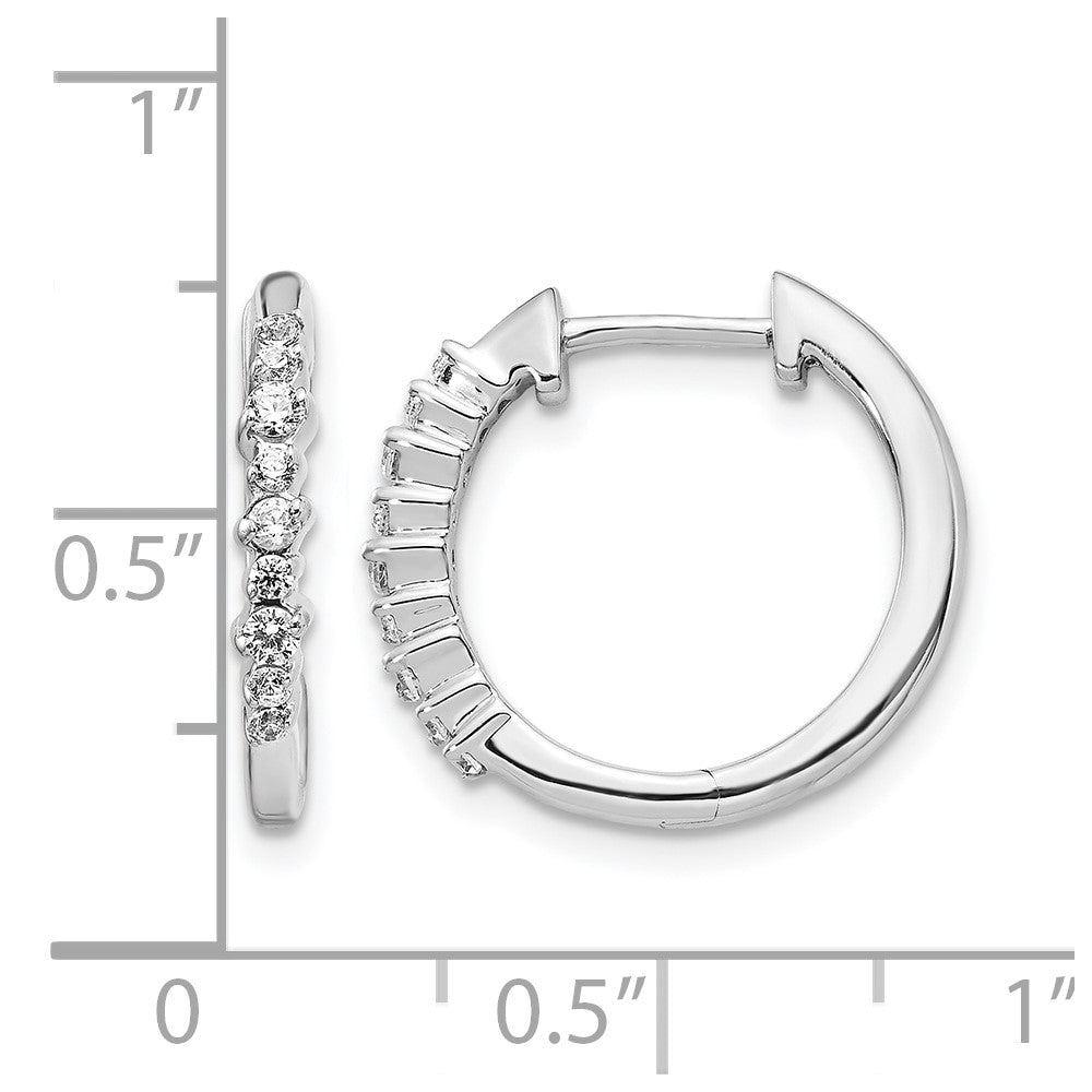 Diamond Hinged Hoop Earrings