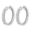 Diamond Hinged Hoop Earrings