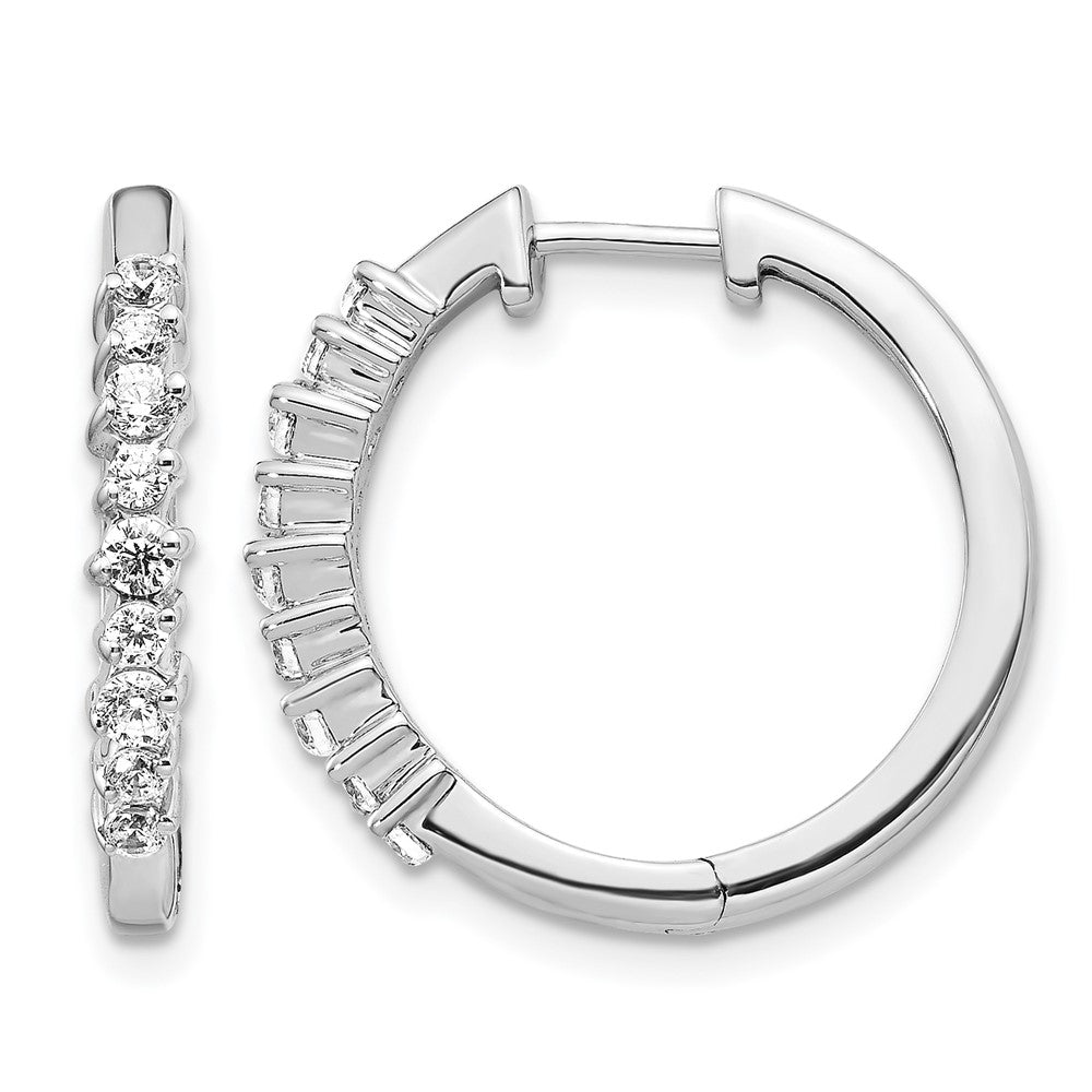 Diamond Hinged Hoop Earrings