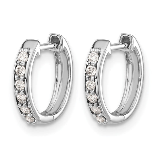 Diamond Hinged Hoop Earrings