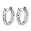 Diamond Hinged Hoop Earrings