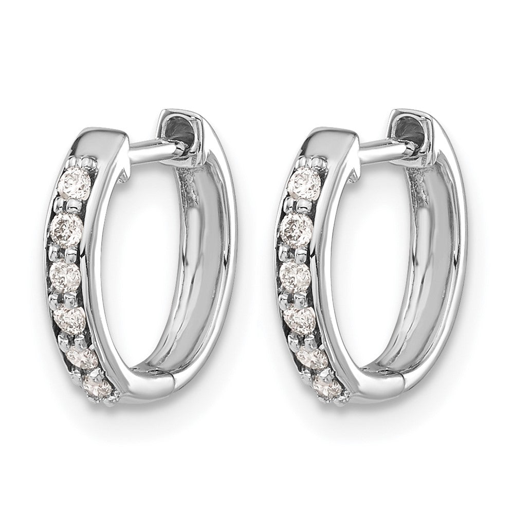 Diamond Hinged Hoop Earrings