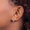 Diamond Hinged Hoop Earrings