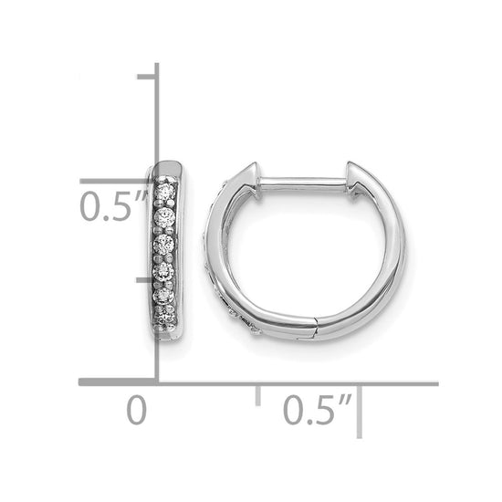 Diamond Hinged Hoop Earrings