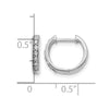 Diamond Hinged Hoop Earrings