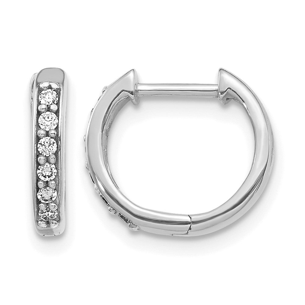 Diamond Hinged Hoop Earrings