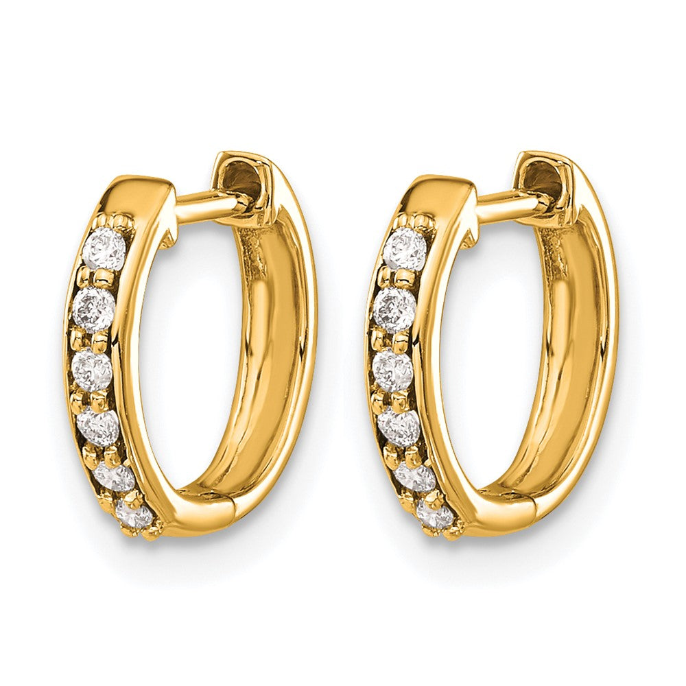 Diamond Hinged Hoop Earrings