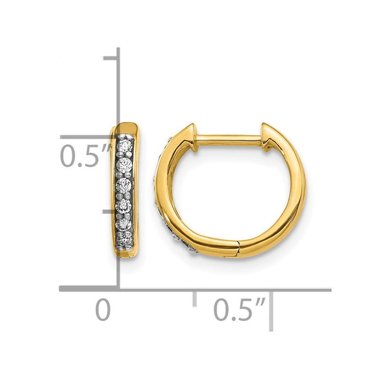 Diamond Hinged Hoop Earrings