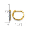 Diamond Hinged Hoop Earrings