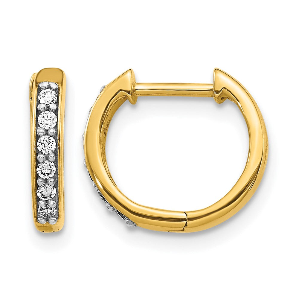 Diamond Hinged Hoop Earrings