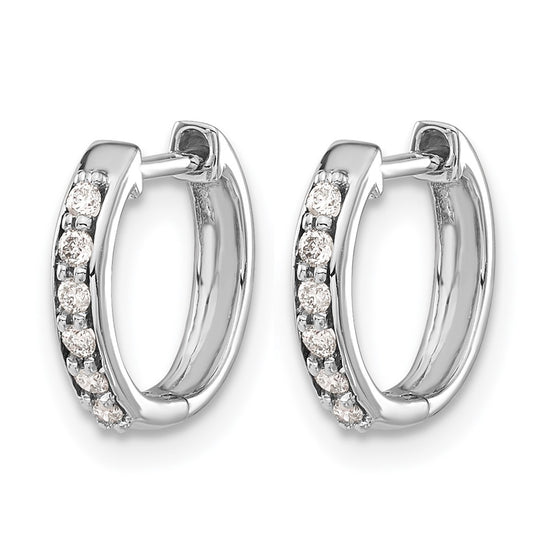 Diamond Hinged Hoop Earrings