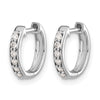 Diamond Hinged Hoop Earrings