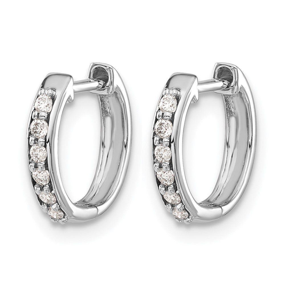 Diamond Hinged Hoop Earrings