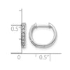Diamond Hinged Hoop Earrings