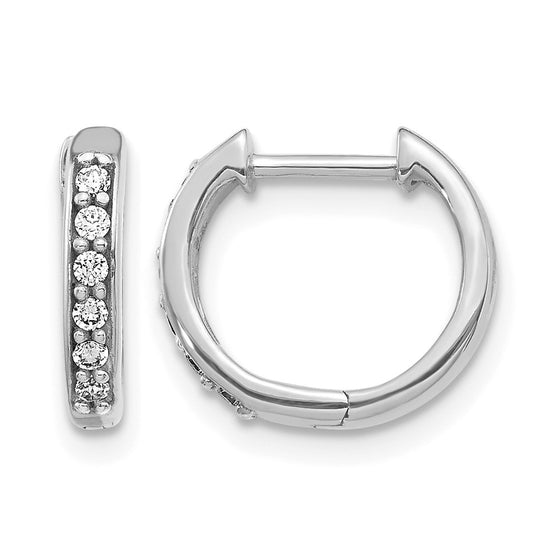 Diamond Hinged Hoop Earrings