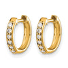 Diamond Hinged Hoop Earrings