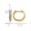 Diamond Hinged Hoop Earrings