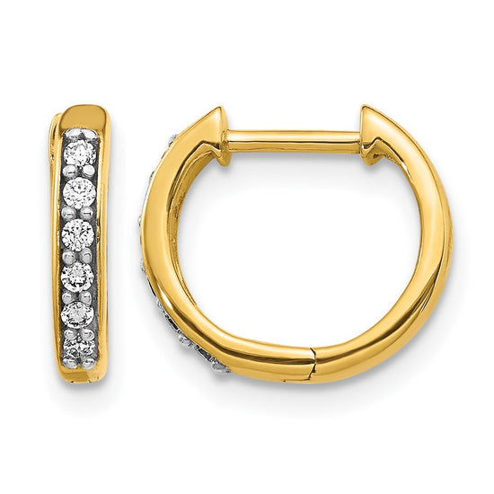Diamond Hinged Hoop Earrings