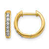 Diamond Hinged Hoop Earrings