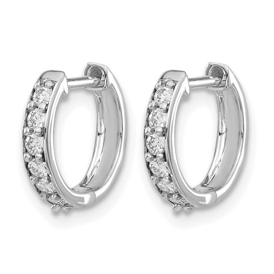 Diamond Hinged Hoop Earrings