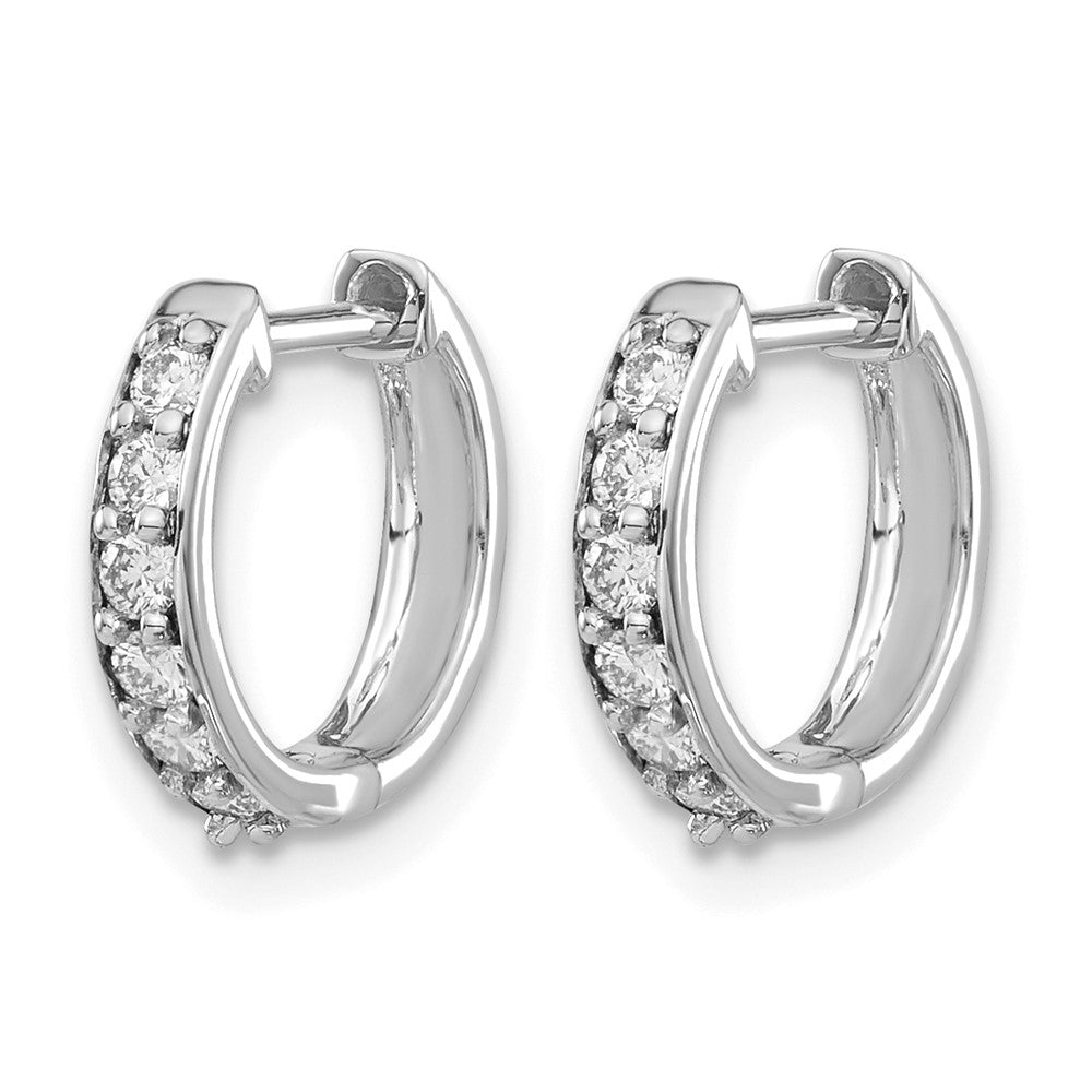 Diamond Hinged Hoop Earrings