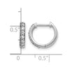 Diamond Hinged Hoop Earrings