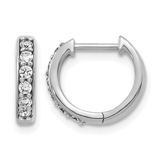 Diamond Hinged Hoop Earrings