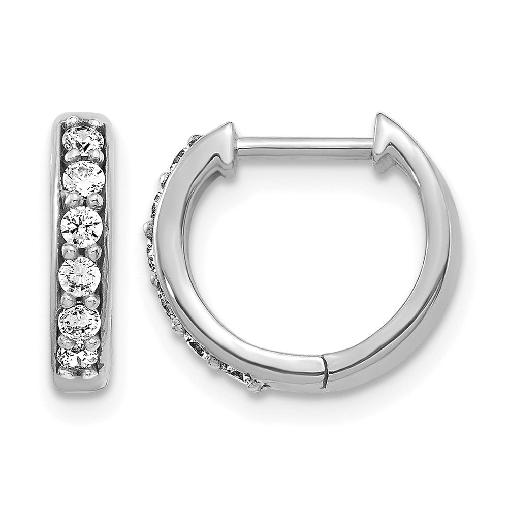 Diamond Hinged Hoop Earrings