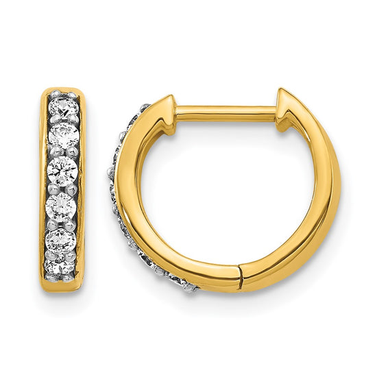 Diamond Hinged Hoop Earrings