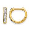 Diamond Hinged Hoop Earrings