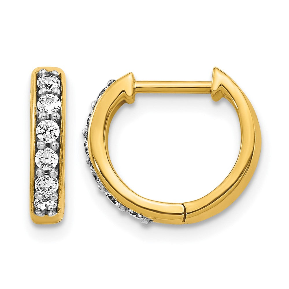 Diamond Hinged Hoop Earrings