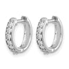 Diamond Hinged Hoop Earrings