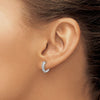 Diamond Hinged Hoop Earrings