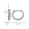 Diamond Hinged Hoop Earrings